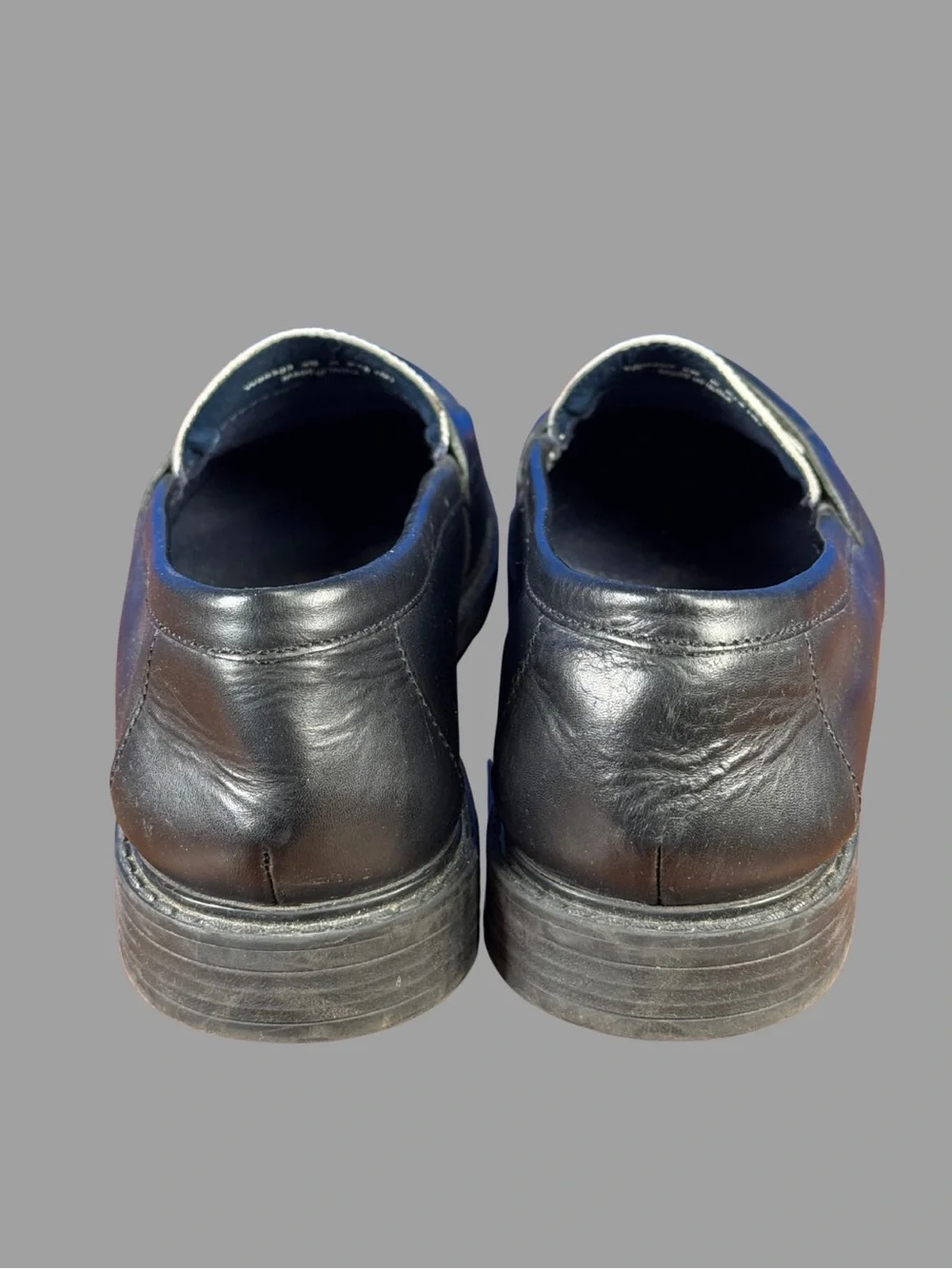 Cole Haan Black and White Leather Pinch Maine Classic Loafers